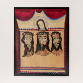 Moeder Mary Jezus Christus Thorn Kroonkunst Schild Legpuzzel (Verticaal)