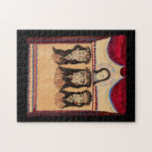 Moeder Mary Jezus Christus Thorn Kroonkunst Schild Legpuzzel (Horizontaal)