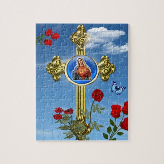 Moeder Mary Jigzaag Puzzle Legpuzzel (Verticaal)