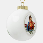 Moeder Mary Keramische Bal Ornament (Links)