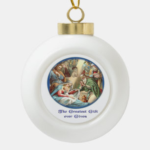 moeder Mary Keramische Bal Ornament