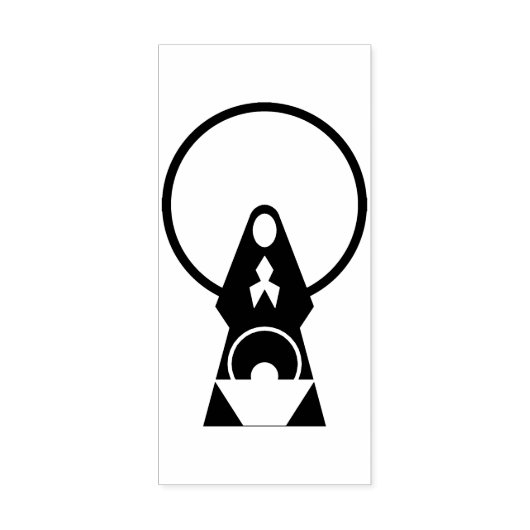 Moeder Mary-kunststempel Rubberstempel (Afrduk)