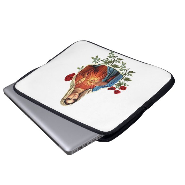 Moeder Mary Laptop Sleeve (Voorkant onderkant)