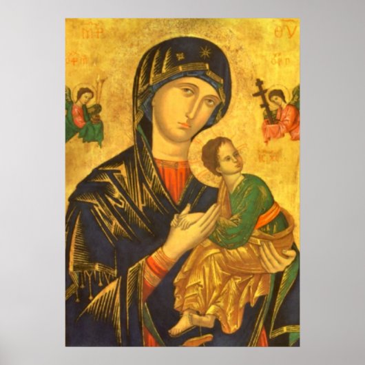 Moeder Mary Madonna en Child Baby Jesus Poster (Voorkant)