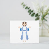 Moeder Mary met Rosary Briefkaart (Staand voorkant)