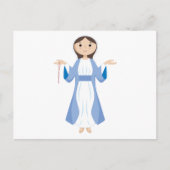 Moeder Mary met Rosary Briefkaart (Voorkant)