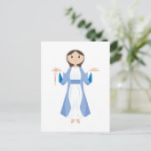Moeder Mary met Rosary Briefkaart (Staand voorkant)