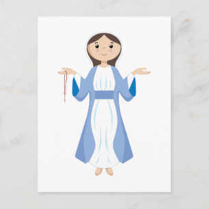 Moeder Mary met Rosary Briefkaart