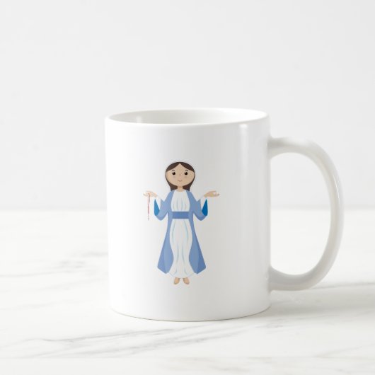 Moeder Mary met Rosary Koffiemok (Rechts)