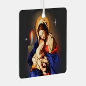 moeder Mary Metalen Ornament (Voorkant Rechts)