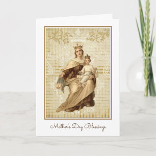 moeder Mary Mount Carmel Kaart