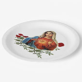 Moeder Mary Papieren Bordje (Gekanteld)