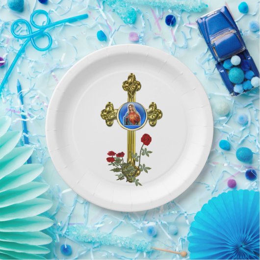 Moeder Mary Papieren Bordje (Feest)