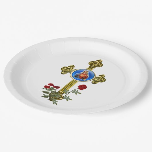 Moeder Mary Papieren Bordje (Gekanteld)