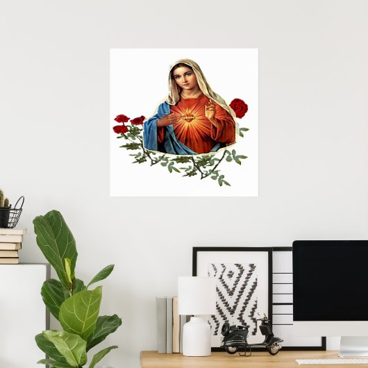 Moeder Mary Poster (Thuiskantoor)