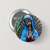moeder Mary Ronde Button 5,7 Cm (Voorkant /achterkant)