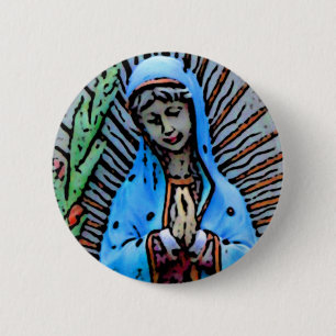 moeder Mary Ronde Button 5,7 Cm