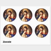 moeder Mary Ronde Sticker (Vel)