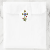 Moeder Mary Ronde Sticker (Tas)
