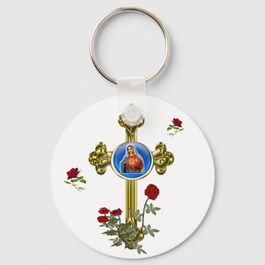 Moeder Mary Sleutelhanger (Voorkant)
