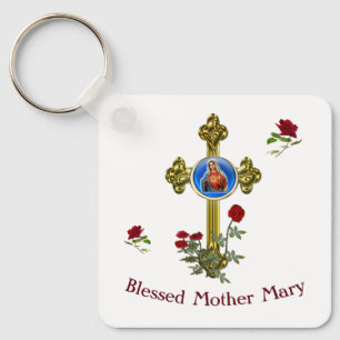 Moeder Mary Sleutelhanger