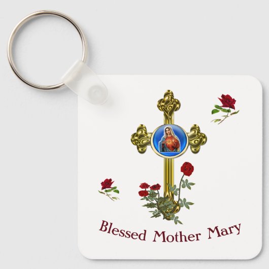 Moeder Mary Sleutelhanger (Voorkant)