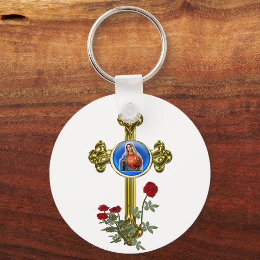 Moeder Mary Sleutelhanger (Voorkant)