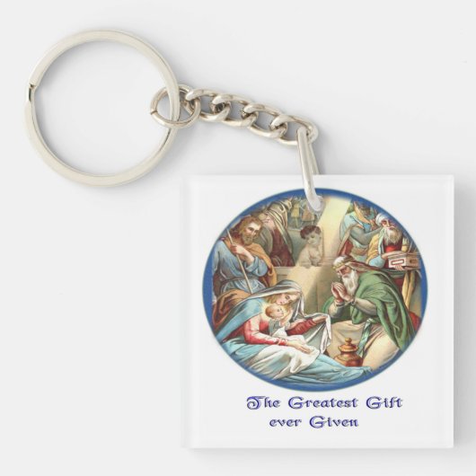 moeder Mary Sleutelhanger (Voorkant)