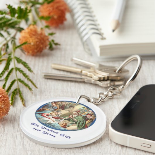 moeder Mary Sleutelhanger (Voorkant Rechts)