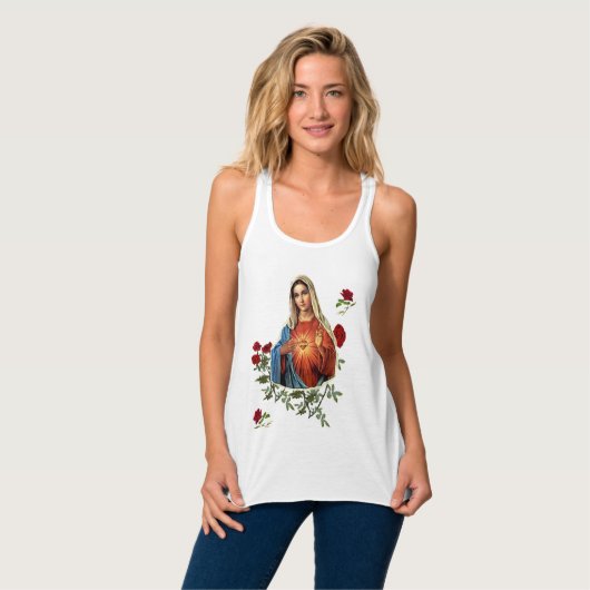 Moeder Mary Tanktop (Volledige Voorkant)