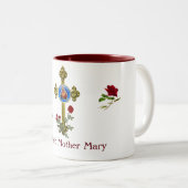 Moeder Mary Tweekleurige Koffiemok (Voorkant rechts)