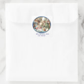 moeder Mary Vierkante Sticker (Tas)