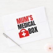Moeder medisch pakket vierkante sticker (Envelop)