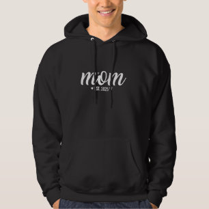 Moeder Mei 2025 Verwacht Baby Nieuwe Eerste Moeder Hoodie