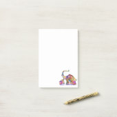 Moeder met Baby Elephant Post Post-it® Notes (Op bureau)