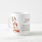 Moeder met Baby Koffie Mok Cadeau Idee voor Mam (Voorkant links)