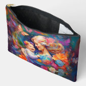 Moeder met Baby Meisje Kleurrijke Schilderij Etui (Open)