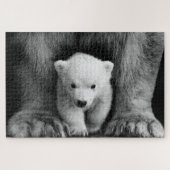 Moeder Met Baby Polar Beer Wildlife Jigsaw Puzzel (Horizontaal)
