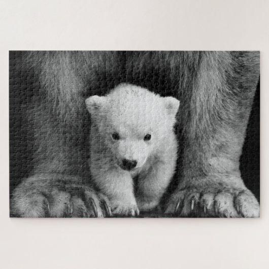 Moeder Met Baby Polar Beer Wildlife Jigsaw Puzzel (Horizontaal)