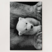 Moeder Met Baby Polar Beer Wildlife Jigsaw Puzzel (Verticaal)