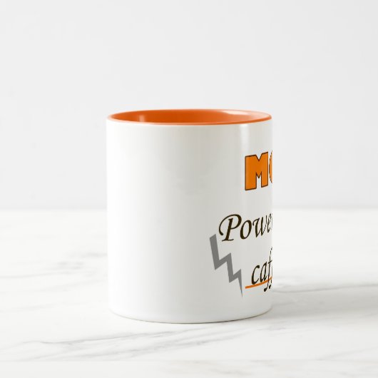Moeder met cafeïne tweekleurige koffiemok (Center)