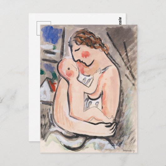 Moeder met een kind – Galanda Briefkaart (Voorkant / Achterkant)