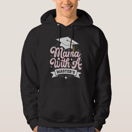 Moeder Met Een Masterdiploma Afstudeer Moeder Hoodie (Voorkant)