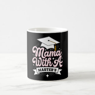 Moeder met een masterdiploma afstuderen mama koffiemok