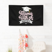 Moeder Met Een Masterdiploma Afstuderen Mama Spandoek (Insitu)