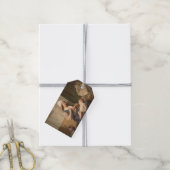 Moeder met haar kind (door Rudolf Jordan) Cadeaulabel (Met Touw)