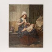 Moeder met haar kind (door Rudolf Jordan) Legpuzzel (Verticaal)