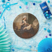 Moeder met haar kind (door Rudolf Jordan) Papieren Bordje (Feest)