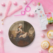 Moeder met haar kind (door Rudolf Jordan) Papieren Bordje (Feest)