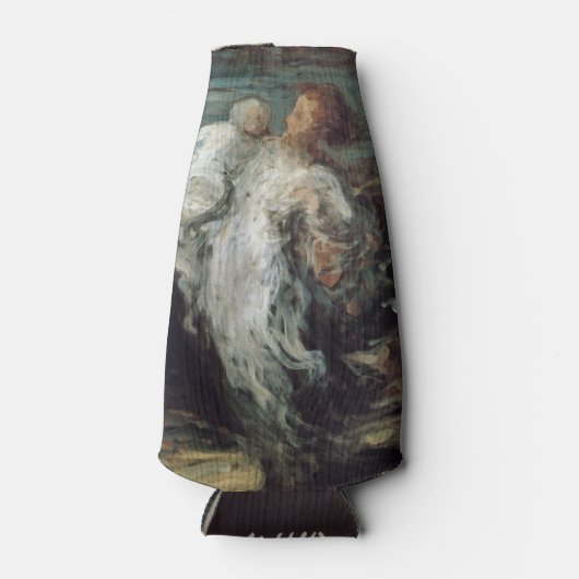 "Moeder met kind" aangepaste monogram fles koeler (Voorkant)